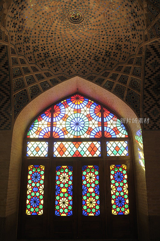 伊朗设拉子，Nasir al-Mulk清真寺之窗